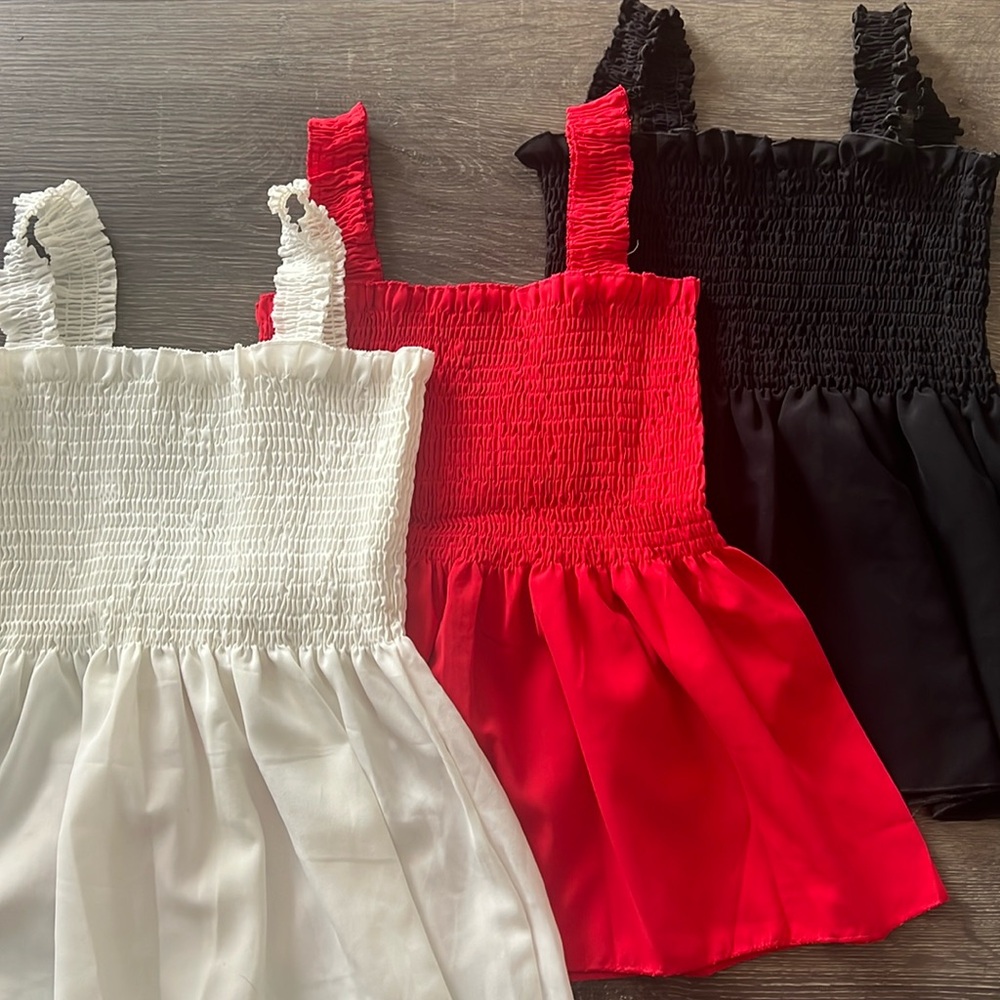 Bundle of 3 Smocked Women’s Tank Tops